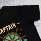 Captain - Schwarzes T-Shirt für Herren