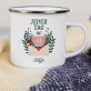 Jeder Tag - emaillierter Becher