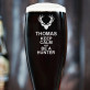Keep calm and be a hunter - Bierglas mit Gravur