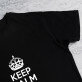 Keep calm - Schwarzes T-Shirt für Herren