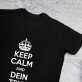 Keep calm - Schwarzes T-Shirt für Herren