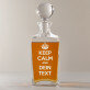 Keep Calm - Whiskykaraffe mit Gravur