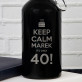 Keep Calm Geburtstag - Wasserflasche 0,4l mit Karabinerhaken