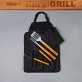 King of the grill - Grillbesteck mit Grillschürze