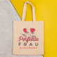 Perfekte Frau - Baumwolltasche mit Aufdruck