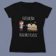 Frau mit klasse - Schwarzes T-Shirt für Damen