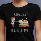 Frau mit klasse - Schwarzes T-Shirt für Damen