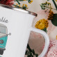Liebt Reisen - emaillierter Becher