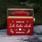 Ich liebe dich 2 - Schmuckkästchen mit einer Rose