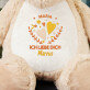 Ich liebe dich - Maskottchen mit Stickerei
