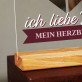 Ich liebe Dich mein Herzblatt - Druck auf Acrylglas