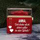 Ich liebe dich über alles - Schmuckkästchen mit einer Rose