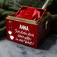Ich liebe dich über alles - Schmuckkästchen mit einer Rose