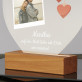 Ich liebe dich am meisten - Druck auf Acrylglas Herz led