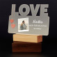 Ich liebe dich am meisten - Druck auf Acrylglas mit LED Beleuchtung - Wort LOVE