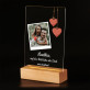 Ich liebe dich am meisten - Druck auf Acrylglas mit LED Beleuchtung