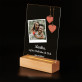 Ich liebe dich am meisten - Druck auf Acrylglas mit LED Beleuchtung