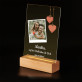 Ich liebe dich am meisten - Druck auf Acrylglas mit LED Beleuchtung
