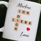 ich liebe Dich Scrabble - Personalisierte Tasse