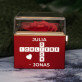 Ich liebe dich scrabble - Schmuckkästchen mit einer Rose