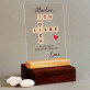 ich liebe Dich Scrabble - Druck auf Acrylglas