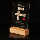 ich liebe Dich Scrabble - Druck auf Acrylglas mit LED Beleuchtung