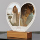 Ich liebe dich herz - Druck auf Acrylglas Herz led