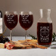Liebe Großeltern,Vielen Dank - Weinkaraffe und zwei Weingläser - Set mit Gravur