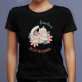 Katzenmama - Schwarzes T-Shirt für Damen