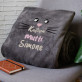 Katzenmutti - Decke mit Stickerei