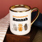 Katzenliebhaberin - Ein Becher mit Goldrand