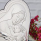 Erstkommunion - Gottesmutter - Silbernes Bild mit Gravur