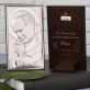 Erstkommunion - Papst - Silbernes Bild mit Gravur