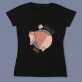 Horse girl - Schwarzes T-Shirt für Damen