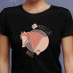 Horse girl - Schwarzes T-Shirt für Damen