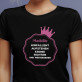 Krone - Schwarzes T-Shirt für Damen