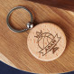 Basketball - Schlüsselanhänger aus Holz