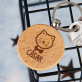 Katze - Schlüsselanhänger aus Holz