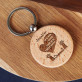 Guten Miaugen - Schlüsselanhänger aus Holz