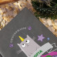 Einhorn-Katze - Notizbuch A5 mir Gravur