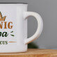 König opa - Keramikbecher mit schwarzem Rand