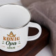 König Opa - emaillierter Becher