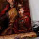 König, Papa mit Sohn - Königliches Porträt