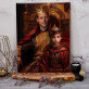 König, Papa mit Sohn - Königliches Porträt