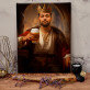 Ein König mit einem Bier - Königsporträt