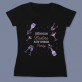 Königin der party - Schwarzes T-Shirt für Damen