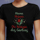 Königin des gartens - Schwarzes T-Shirt für Damen