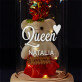 Queen - Ewige Rose mit Teddybär