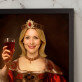 Eine Königin mit Wein - Königliches Porträt