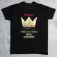 Prinz auf seinem Fahrradross - Schwarzes T-Shirt für Herren